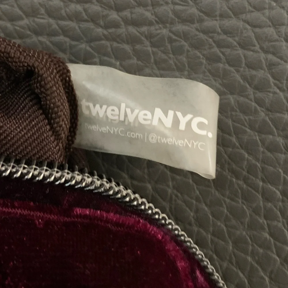 Laura Mercier Burgundy Velvet Mini Cosmetic Bag